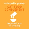 Un complemento de alimento para gatos sabroso y sellado