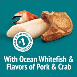 With Ocean Whitefish & Flavors of Pork & Crab