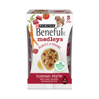 beneful medleys beef wet dog food package front