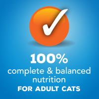 una nutrición cien por ciento completa y equilibrada para gatos adultos