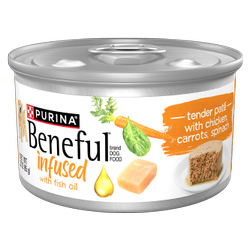 beneful infused chicken carrots spinach wet dog food