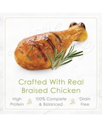 Crafted with real braised chicken