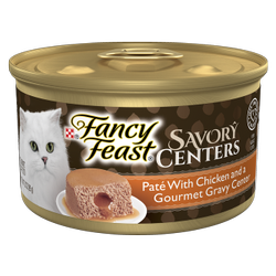 Chicken wet cat food savory centers