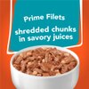 Tiras de filetes de primera en jugos sabrosos