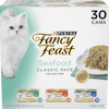 Fancy Feast Classic Paté Seafood Collection Wet Cat Food Variety Pack – 30 Cans