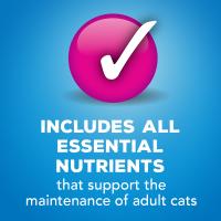 incluye todos los nutrientes esenciales que apoyan el mantenimiento de los gatos adultos