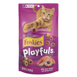 Friskies Playfuls With Real Salmon and Shrimp Flavor pack shot