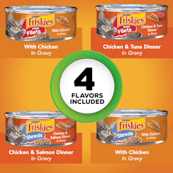 Friskies Chicken Lovers Wet Cat Food Variety Pack 32 Count