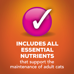 Incluye todos los nutrientes esenciales que apoyan el mantenimiento de los gatos adultos