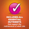 Incluye todos los nutrientes esenciales que apoyan el mantenimiento de los gatos adultos