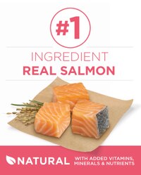 El ingrediente principal es la carne real de salmón