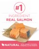 El ingrediente principal es la carne real de salmón