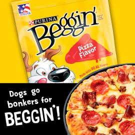 Beggin Pizza Flavored Dog Treats made with real bacon