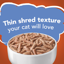 Una textura en trocitos finos que le encantará a tu gato