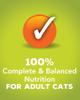 100% complete & balanced nutrition for adult cats 