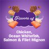 Friskies Surfin' Turfin' Favorites chicken, ocean whitefish, salmon and filet mignon