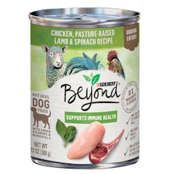 Beyond Chicken, Pasture-Raised Lamb & Spinach Recipe Ground Entrée Wet Dog Food