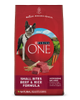 fórmula de carne de res y arroz en trozos pequeños Purina ONE