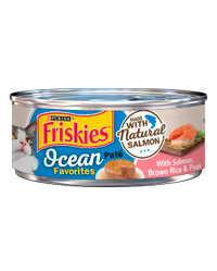 Friskies Ocean Favorites Salmon, Brown Rice & Peas Pate Wet Cat Food
