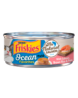Friskies Ocean Favorites Salmon, Brown Rice & Peas Pate Wet Cat Food