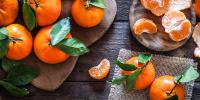 mandarin oranges on table