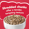 Shredded chunks offer a tender tempting texture