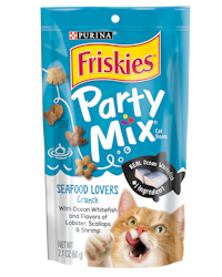 Friskies Party Mix Seafood Lovers Crunch Adult Cat Treats