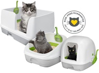 Breeze litter systems with cats in each