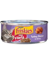 Friskies Prime Filets Turkey Dinner in Gravy Wet Cat Food