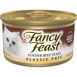 Alimento húmedo para gatos <i>gourmet</i> Fancy Feast paté clásico de festín de carne tierna de res