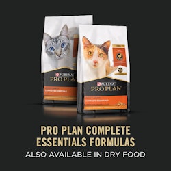 Pro Plan Complete Essentials Formulas, also available in dry food