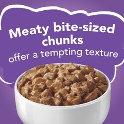 Meaty bite-sized chunks offer a tempting texture
