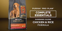 Fórmula de pollo y arroz en trozos mezclados de Pro Plan Complete Essentials