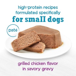 Recetas proteicas beneful incredibites paté de pollo asado formuladas especialmente para perros pequeños