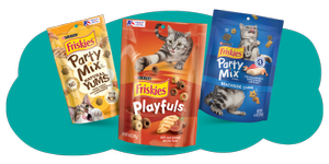 Friskies Cat Treats packages