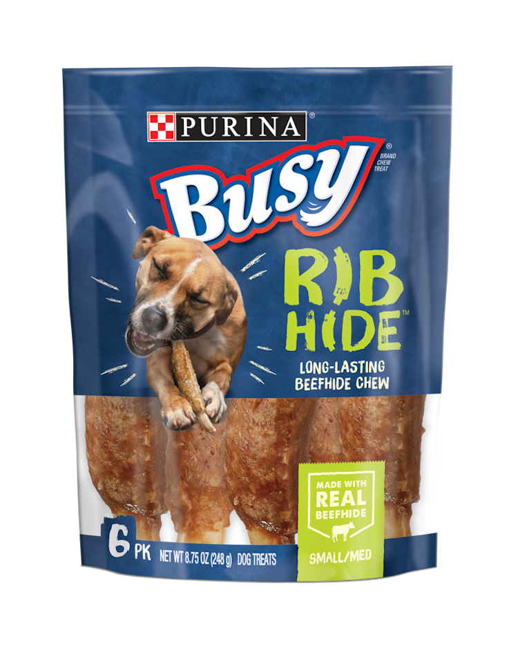 Busy RibHide Chew Treats for Small/Medium Dogs