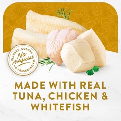 Made With Real Tuna, Chicken & Whitefish