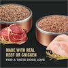 Made with real beef or chicken for a taste dogs love