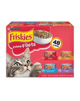 Friskies Prime Filets Wet Cat Food Variety Pack 48 Count