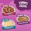 Yummy Cat Food Complements – Lil’ Grillers Seared Cuts With Tuna In Gravy, Lil’ Shakes With Scrumptious Salmon, Lil’ Slurprises With Shredded Chicken in a Dreamy Sauce
