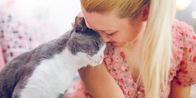 Woman with a cat