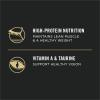 high-protein nutrition with vitamin A & taurine