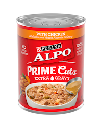 Purina ALPO Prime Cuts® Chicken & Wholesome Veggie Accents Wet Dog Food in Gravy