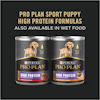 Pro Plan Sport Puppy High Protein Formulas, also available in wet food