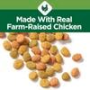elaborado con carne real de pollo de granja