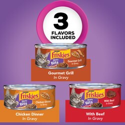 Friskies Meaty Bits Wet Cat Food Variety Pack 24 Count