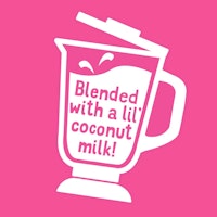 blended with a little coconut milk