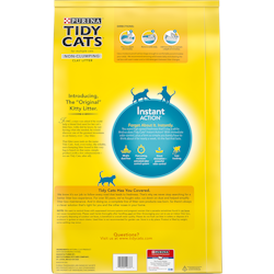 Tidy Cats Non-Clumping Instant Action litter package back