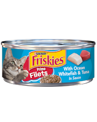 Friskies Prime Filets With Ocean Whitefish & Tuna in Sauce Wet Cat Food