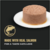 Hecha con carne real de salmón para lograr un sabor que los gatos aman